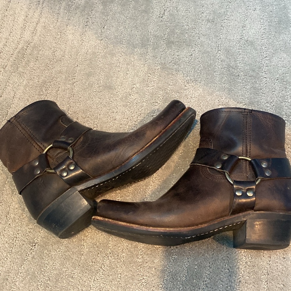 Women’s Frye harness short booties